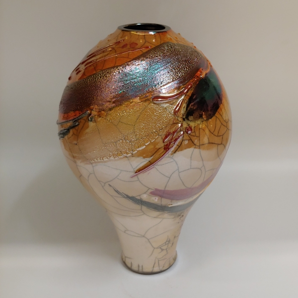 #220713 Raku Glitter Glaze $42 at Hunter Wolff Gallery